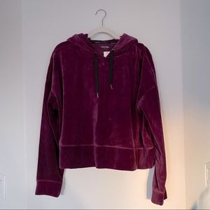 Calvin Klein Performance Purple Cropped Hoodie